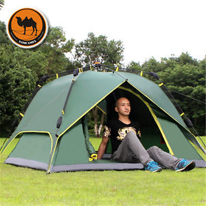 Camel Brand High Quality Outdoor Camping Tent Automatic 4-Season Whirling Tent