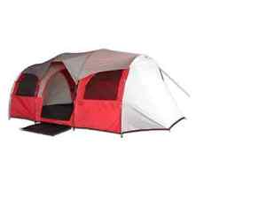 10 Person Tent for Camping, Red or Blue Hiking Outdoor Family Shelter Room New