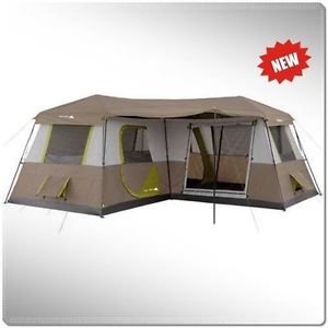 12 PERSON LARGE CAMPING TENT 3 ROOMS HIKING FAMILY CABIN TRAIL HUNTING NEW