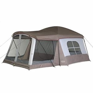 8-Person Dome Tent w/Attached Screen Room - New, Free Shipping