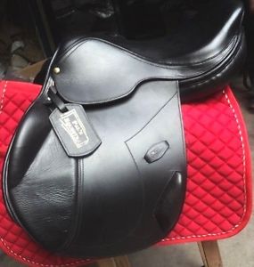 new 17.5" PAL'Z jumping leather saddle with saddle cover saddle pad