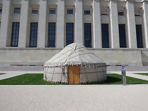 Original kirgisische 6m Jurte mit Regenschutz Yurt юрта Kirgisien Ger Zelt Tipi