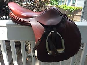 Dominus Event Saddle-Bruce Davidson edition-well taken care-of-wool flocked