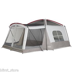 8 Person Tent Family Camping Outdoor Fun Screened Dome Room Hiking Canvas Chalet