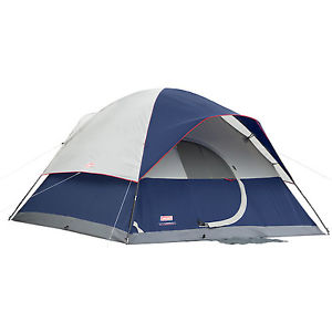 NEW! COLEMAN Elite Sundome 6 Person 2 Room Camping Tent w/ Rainfly | 12' x 10'