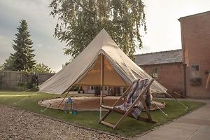 5 Metre canvas ZIG Bell Tent By Bell Tent Boutique.