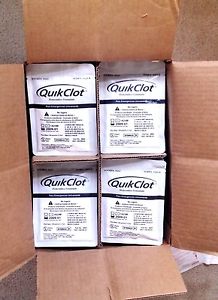 (Box of100 packages) QuikClot 100g Hemostatic Agent Blood Stopper Clotting Agent