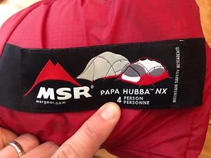 MSR Papa Hubba NX 4-Person Backpacking Tent With Footprint NEW