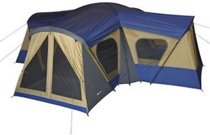 Speed Tent Base Camp 14-Person Cabin Picnic Hike Outdoors Family 4 Room