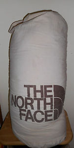 2 VTG North Face IBEX Grey Goose Down Fill Mummy Sleeping Bags 4.6lb 92" & Bags