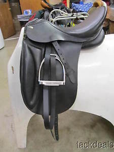 JC Vienna II Dressage Saddle 17 1/2" Extra Wide Lightly Used