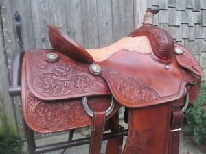 Jeff Smith Team Roping Saddle Built On A Billy Hogg Tree