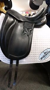 Used Mac Rider Challenge Dressage Saddle - Size 17" - Black