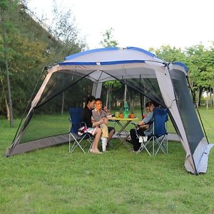 -8 Person 143.7*143.7*86.6in Camping Tent Pergola Garden Shade Canopy Tienda