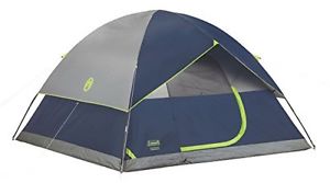 Coleman Sundome 6-Person Dome Tent, Navy/Grey