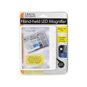 Bulk Buys OD835-48 Hand-Held Led Magnifier