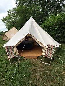 5m diameter bell tent, used, end of camping season sale