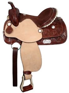 EXCLUSIVE   QUALITY LEATHER WESTERN SADDLE (16")