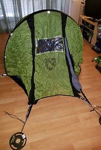 Nemo Morpho 2P tent with footprint and pawprint.