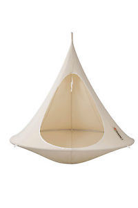 Cacooning Double Hanging Chair Tent in White