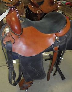 16.5" ALL ABOUT THE HORSE TRAIL WESTERN SADDLE 3 1017 2