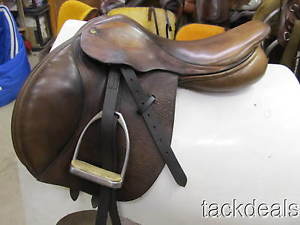 County Stabilizer XTR Close Contact Jump Saddle 16 1/2" XW Used w/Fittings