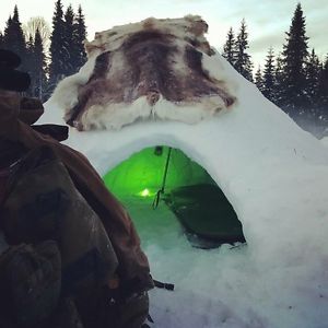 8 day Survival course training bushcraft week in Sweden January 2017