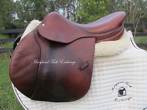 16.5" DeVOUCOUX SOCOA CALF french close contact jumping saddle-#0 flaps-MW TREE