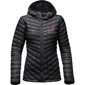 The North Face Women's THERMOBALL HOODIE Hooded Insulated Jacket Asphalt Grey M