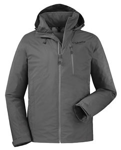 Schöffel Herren Outdoor Venturi Stretch Zip In Jacke Barent Charcoal Grau Neu