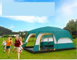 12 Man Family Camping Large Group Beach Tent Sun Protection Shelter Waterproof