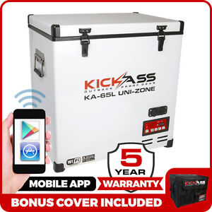 KickAss 65L 12V Portable Camping Fridge / Freezer 4WD + Wireless Iphone App