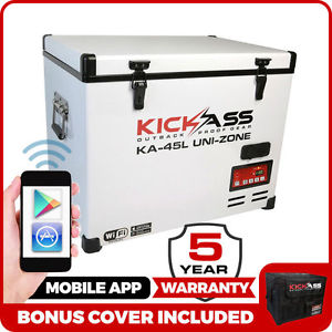 KickAss 45L 12V Portable Camping Fridge / Freezer 4WD + Wireless Iphone App