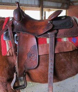 15" Jim Taylor Cowhorse saddle