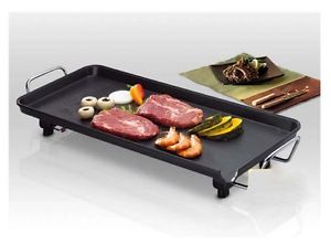 Black Commercial BBQ Non Stick Smokeless Stainless Steel Home Electric Grill &