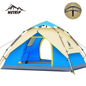3-4 person Tents Hydraulic automatic Windproof Waterproof Double Layer Tent