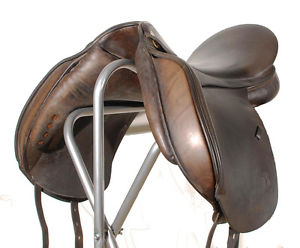 Harry Dabbs Dressage Saddle 17.5 " Seat Brown