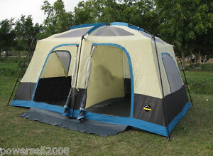 6-8 Persons Outdoor Multi-FunctionAgainst Storm UV Protection Camping Tent