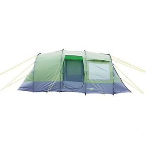 Yellowstone Lunar 4 - 4 Man Family Camping Tunnel Tent - 3000HH - Green/Grey