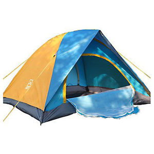 5X (AOTU Outdoor impermeable, double-decked camping tent with 3-4 persons WS WS