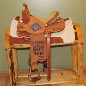 Scott Thomas Cactus Barrel Saddle 13.56" Lightly Used Fancy!