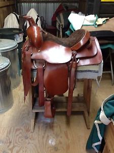 Macpherson Roping Saddle 16" Rough Out Seat