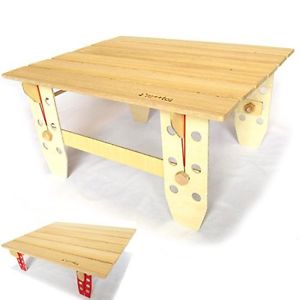 Lightweight folding outdoor table for a compact ultra-light table low style 300g