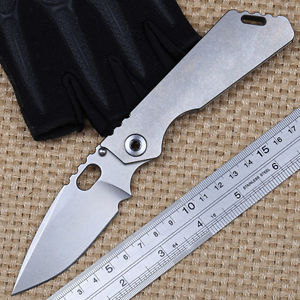 coltello pieghevole 3d di alta qualità in titanio integrale coltello M390 Knife