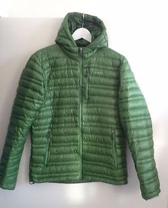 PATAGONIA M's ULTRALIGHT DOWN HOODY TEMPEST JACKET GREEN S EXC.COND RRP: £270