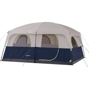 Ozark Trail 14 x 10 Family Cabin Tent Sleeps 10 Gear Loft Electrical Cord Access