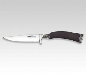 Linder CLASSIC Cuchillo tradicional, pulido, Manguera de agarre de gamuza, 11 cm