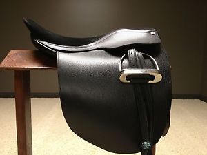 CLIFF BARNSBY CUTBACK SADDLESEAT SADDLE 21"  W NEW PREMIUM FITTINGS EXCELLENT!