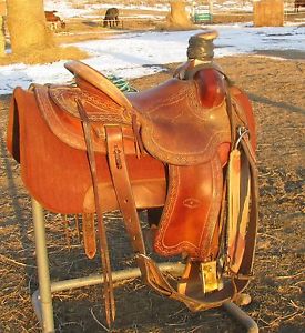 Handmade Bill Allison Ranch Saddle Roping