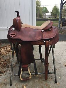 Beautiful 16" Saddle Smith Of Texas Cutting Saddle In Very Good Condition